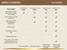 Load image into Gallery viewer, SIMPLY PASSIVE - Designed with YOU in mind - Webinar VS
